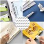 Distributeur de pinces,250clips de rechargeréutilisables,Convient pour l'étanchéité des aliments de cuisine,Distributeur pinces 