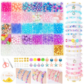 HUMTEOXI Kit de Perles pour Bracelet
