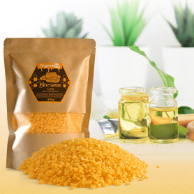 Gigmeta Pastilles de Cire d'abeille 100% Naturelle - 400 g - Idéal pour Les cosmétiques