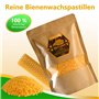 Gigmeta Pastilles de Cire d'abeille 100% Naturelle - 400 g - Idéal pour Les cosmétiques, Les Bougies, Les crèmes, Les onguents, 