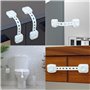Lot de 6 Bébé de sécurité Verrouillage, Loquets Bloque-placards pour Enfants/Bébé, Pour Réfrigérateurs, Commodes, Portes et Fenê