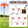 FOYIOLRU 12 Pièces Piquets de Tente à Visser 20cm avec Foreur Hexagonal, Piquet en Acier avec Filetage, Sardines Camping Robuste