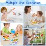 EOPUOZS Spinner Bebe Ventouse, 3Pcs Jouet Ventouse Bebe, Jouets Ventouse Spinner, Jouets Sensoriels Éducatifs pour Bébé, Cadeaux