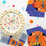 Lot de 61 vaisselle de fête à thème anime pour garçon, avec assiettes en carton, gobelets en carton, serviettes en papier et nap