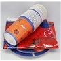 Lot de 61 vaisselle de fête à thème anime pour garçon, avec assiettes en carton, gobelets en carton, serviettes en papier et nap