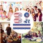 YINcrinx Vaisselle de fête sur le thème du baseball, comprenant assiettes, gobelets, nappes et serviettes de table. Convient pou