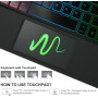 Nanhent Rétroéclairé Clavier Coque pour Samsung Galaxy Tab S10 FE Plus 13.1 Pouces 2025, Smart Touchpad, AZERTY Français Amovibl