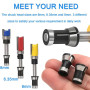 SopimusZ Mandrins à pince à fraiser, 6 pièces en acier, haute précision pour fraiseuse à étrier, adaptateur de serrage pour le t