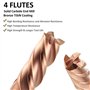 Lot de 5 fraises à tige 4 rainures, fraisage CNC en acier rapide de 8 mm, tige droite, kit d'outils pour bois, aluminium, acier,