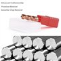 Lot de 5 fraises à tige 4 rainures, fraisage CNC en acier rapide de 8 mm, tige droite, kit d'outils pour bois, aluminium, acier,
