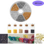 iTYOOS 600 Pièces Mini Vis, Mini Crochet à Oeil à vis, Fer Petit oeil à vis à oeil à Mouton Clou, 4 * 10mm Petite Vis, Utilisé p
