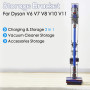 Queta Support Aspirateurs pour Dyson V6 V7 V8 V10 V11 DC30 DC31 DC34 DC35 DC58 DC59 DC62 DC74 Porte-Aspirateur Dyson en Métal, S