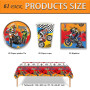 Assiettes Nappe Gobelet Serviette etc