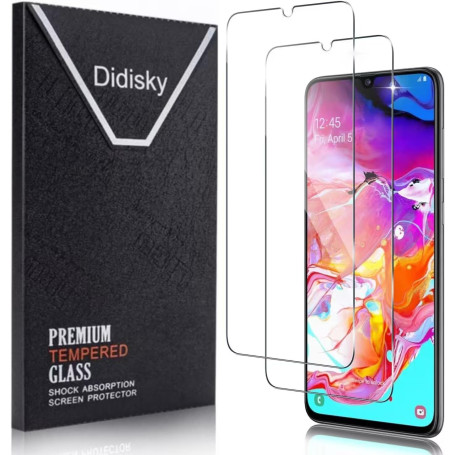 Didisky Lot de 2 Verre Trempé pour Samsung Galaxy A70