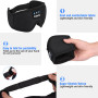 EUJAM Masque de Sommeil Bluetooth, Casque de Sommeil Masque pour Les Yeux Bluetooth, Musique sans Fil,Casque de Sommeil Cadeaux 