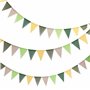 Mausouca Guirlande de 60 fanions en Tissu Multicolore Imitation Bannière en Toile de Jute pour intérieur et extérieur Décoration