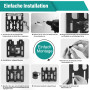 Support Mural Makita pour Batteries et Chargeurs - Stable pour 3 Batteries et Porte-Chargeur - Pour Perceuse-Visseuse Sans Fil -