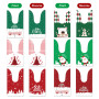 60 Pièces Noël Sachet Bonbons Oreilles de Lapin Sachet Bonbons Sacs de Cadeaux Sacs à Bonbons Sac Biscuit Noël Biscuits Sachet C