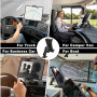 Support de Tablette, Support de Tablette pour Camion à Angle Multiple Réglable, pour Camions/Bateaux/Tracteurs, Support d'iPad p