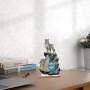 DCIDBEI 5D Diamant-Painting Objets de Décoration || Diamond Painting Loup et Cascade|| Tableau Diamant Statues Décoratives ||Cad