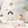 Gloryit Patère pour Chambre D'enfant Crochets Porte-Manteau Enfant Nuage Installation sans Perçage Crochet Mural de Portemanteau