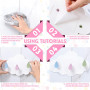 Gloryit Patère pour Chambre D'enfant Crochets Porte-Manteau Enfant Nuage Installation sans Perçage Crochet Mural de Portemanteau