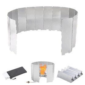 Gloryit 16 Plaques Pare-Vent Pliable Aluminium