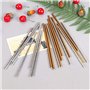 Biodégradables Pailles en Papier Doré - Lot de 100 Doré Pailles Jetables Pour Fête, Mariage, Bar,Restaurant