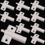 10 Pièces Amortisseur de Porte de Meuble Armoire Loquets à Libération Tactile Push Système Tampon fermetures de porte Non Magnét