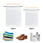 XPOOP 12Pièces Sac à Chaussures de Voyage Sacs à Cordon Givré Transparent Sacs à Chaussures étanches réutilisables avec Cordon d