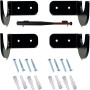 4 Pièces Support Mural de Batte de Baseball Batte de Baseball Murale Organisateur Horizontal de Porte-Batte avec Vis étagère de