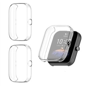 HOMTERN Lot de 3 coques de protection entièrement recouvertes en TPU souple et léger pour écran compatible avec Amazfit Bip 3 et