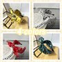 4 Pièces Serre Tête en Tissu Bandeau Nœud Cheveux, Vintage Headband d’Oreille, Bandeau Cheveux Femme Maquillage, Bandana Boho Bo