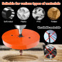 mizikuu Scie Cloche 140mm, Scie cloche HSS M42 Bi-Métal Foret Rond Bimétallique Scie Trèpan Avec Foret De Centrage Pour Bois, Pl
