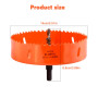mizikuu Scie Cloche 140mm, Scie cloche HSS M42 Bi-Métal Foret Rond Bimétallique Scie Trèpan Avec Foret De Centrage Pour Bois, Pl
