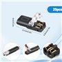 mizikuu 25 Pièces Connecteurs de Fil Basse Tension, Connecteur de câble de Voiture à 2 Broches Étanches Pratiques Et Rapides Con
