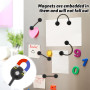 mizikuu 24 Pièces Attaches De Câble Magnétiques, Serre-Câbles Magnétiques En Silicone Réutilisables Multifonctionnels Organisate