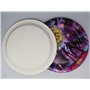 Shamoparty Lot de 61 décorations disco pour fête de 80 et 90 avec assiettes de 22,9 cm, gobelets, serviettes et grandes nappes -