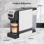 compatible avec différentes capsules et café moulu