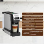 KOTLIE Machine à café multifonction à capsules ST-550, compatible avec différentes capsules et café moulu, sélection du volume d