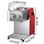 VEVOR Trancheuse Électrique, Trancheuse Verticale à Jambon, Trancheuse Charcuterie en Acier Inox (3,5mm)