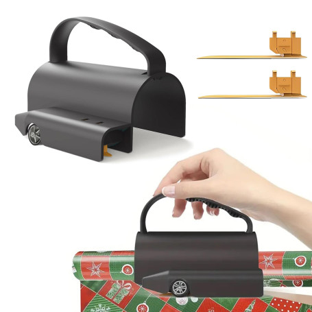 Coupe Papier Cadeau Pour Rouleaux Avec 3 Lames