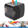 Taille Crayon Electrique USB/Piles 2 Trous Gros 6-12mm, Taille-Crayon Électrique a 6 Lames & Brosser, Taille Crayon Electrique P