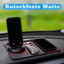 Tapis de Téléphone Antidérapant pour Voiture 4 en 1,Plateau Tableau Bord Voiture,Tapis Antidérapant en SiliconeTapis antidérapan