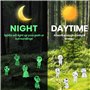 Homefantasy 10 Pièces Lumineux Arbre Elfes,Figurines Princesse Mononoké Esprits de la Forêt,Ornements de Jardin Lumineux dans Le