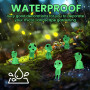 Homefantasy 10 Pièces Lumineux Arbre Elfes,Figurines Princesse Mononoké Esprits de la Forêt,Ornements de Jardin Lumineux dans Le