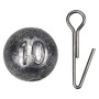 BLUESEABUY 24 Pièces Plombs de Pêche 3g/5g/7g/10g/12g/14g Poids Sinker Cheburashka en Plomb Avec Boîte pour Hameçons Offset et P