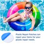 xlwen Patch de Doublure de Piscine 20 pièces,kit de Réparation de Patchs de Piscine en PVC,Vinyle Caoutchoucs de Réparation,pour