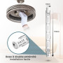Bonlux 300W 118mm R7s Ampoule Halogène Dimmable r7s linéaire Blanc Chaud 2800K 5900lm projecteur crayon AC220-240V pour l’éclair