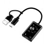 Carte son externe USB 2.0 type C stéréo microphone adaptateur convertisseur professionnel pour MacBook ordinateur portable casqu